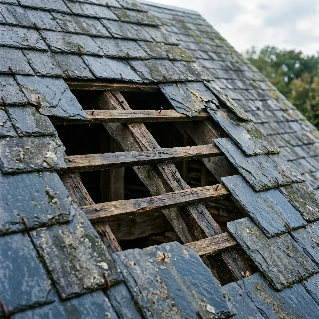 Toiture avant rénovation
